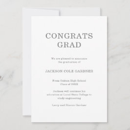 おめでとうグクラシックレイ非写真卒業 案内状