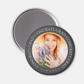 おめでとうグシンプルラッドモダンカスタム写真 マグネット (正面/裏面)