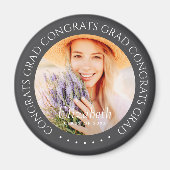 おめでとうグシンプルラッドモダンカスタム写真 マグネット (正面)