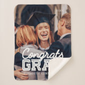 おめでとうグモダンラシンプルド名門私立校風の写真 シェルパブランケット (正面)