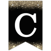 おめでとうグラッドおめでとう白黒 バンティングフラッグ (第2の旗)