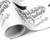 おめでとうグラッドイヤーMonogram Black ラッピングペーパー (ロールコーナー)