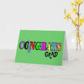 おめでとうグラッドカード カード (黄色い花)