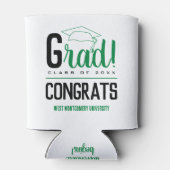 おめでとうグラッドキャップグリーンとブラック 缶クーラー (裏面)