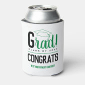 おめでとうグラッドキャップグリーンとブラック 缶クーラー (缶裏面)