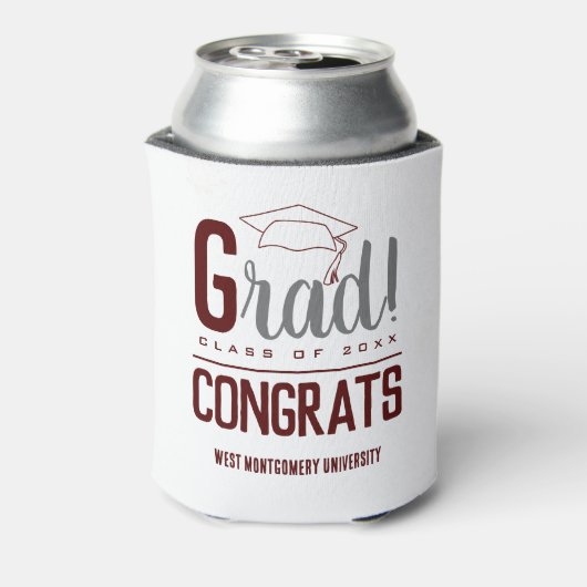 おめでとうグラッドキャップマルーン&グレー 缶クーラー (缶裏面)