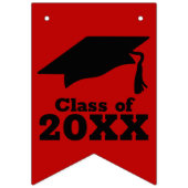 おめでとうグラッドスカーレットとブラック バンティングフラッグ (第1の旗)