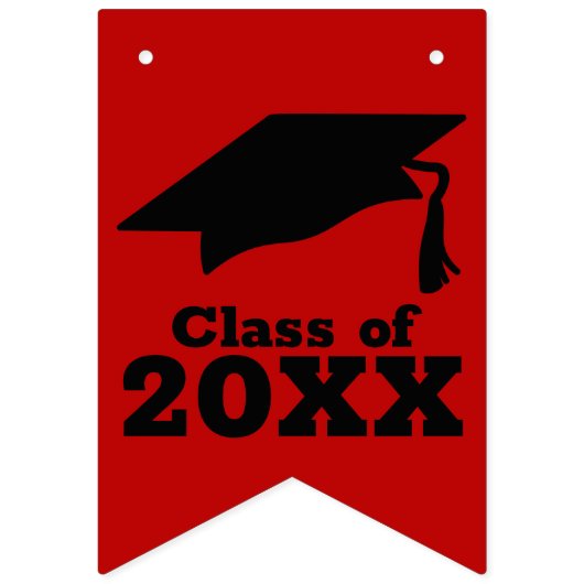 おめでとうグラッドスカーレットとブラック バンティングフラッグ (第1の旗)