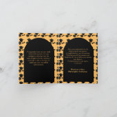 おめでとうグラッドブラックとイエローフォト卒業 カード (内部)