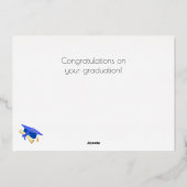 おめでとうグラッドブルーフォイルカード 箔シーズンカード (裏面)