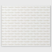 おめでとうグラッドホワイト金ゴールドスクリプトパターエレガントン ラッピングペーパー (フラット)