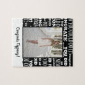 おめでとうグラッド写真 ジグソーパズル (横)