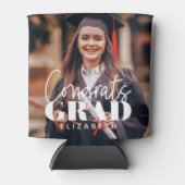 おめでとうグラモダンドシンプルカスタム写真 缶クーラー (正面)