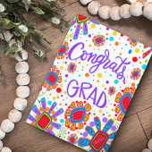 おめでとうグラードおもしろいかわいい花インスピレーションカード カード