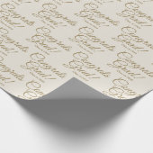 おめでとうグラードクリーカスタムム金ゴールドの授業の年 ラッピングペーパー (角)