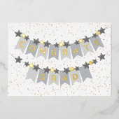 おめでとうグラードグレーゴールドフォイルカード 箔シーズンカード (正面)