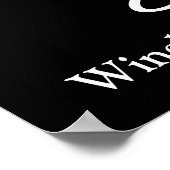 おめでとうグラード白黒カスタムスクリプトのクラス年 ポスター (角)