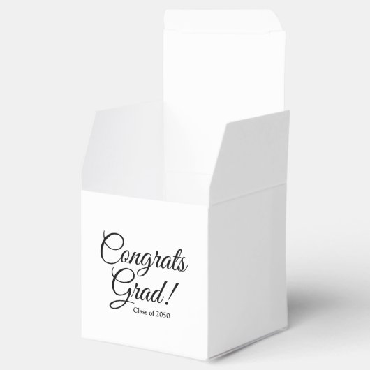 おめでとうグラード白黒カスタムスクリプトクラス年 フェイバーボックス (オープン)