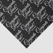 おめでとうグラード白黒カスタムスクリプトクラス年 薄葉紙 (詳細)