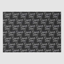 おめでとうグラード白黒カスタムスクリプトクラス年 薄葉紙