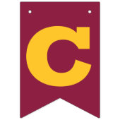 おめでとうグラード金ゴールドオンマルーン バンティングフラッグ (第2の旗)