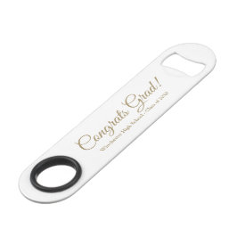 おめでとうグラード金ゴールドカスタムスクリプト文字クラス年 スピード栓抜き