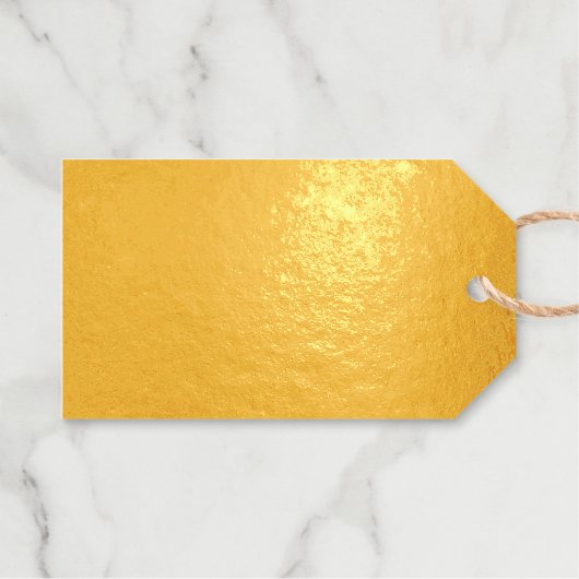 おめでとうグラード金ゴールドカスタムブラックスクリプエレガントト ギフトタグ (正面 (横))