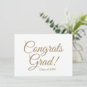 おめでとうグラード金ゴールドカスタムホワイトスクエレガントリ カード (スタンド正面)