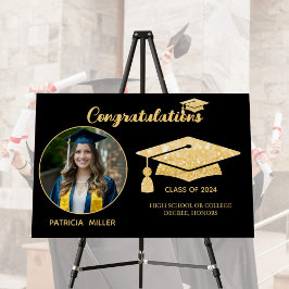 おめでとうグラード金ゴールドグリッター写真2025卒業