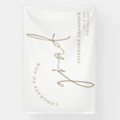 おめでとうグラード金ゴールドスクリプトの卒業発表 横断幕 (縦)