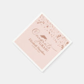 おめでとうグラード金ゴールドスクリプト卒業パーティナプキンス スタンダードカクテルナプキン (角)