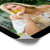 おめでとうグラード66フォトコラージュカスタムカラー ポスター (角)