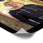 おめでとうグラード66フォトコラージュカスタムカラー ポスター (角)