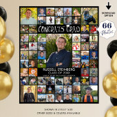 おめでとうグラード66フォトコラージュカスタムカラー ポスター