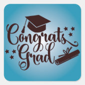 おめでとうグラード スクエアシール (正面)