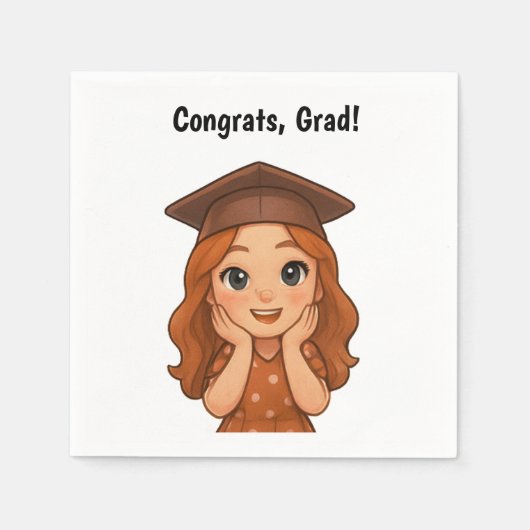 おめでとうグラード スタンダードカクテルナプキン (正面)