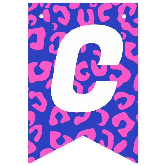 おめでとうグラード！ヒョウ版画卒業 バンティングフラッグ (第2の旗)