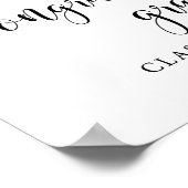 おめでとうグラード |卒業式パーティーの装飾の看板 ポスター (角)