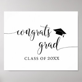 おめでとうグラード |卒業式パーティーの装飾の看板 ポスター