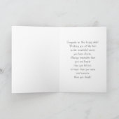 おめでとうグラード。花柄カスタム名刺 カード (内部)