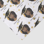 おめでとうグラード！黒い女性と卒業キャップ 薄葉紙 (詳細)