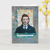 おめでとうグリーティングカード カード (黄色い花)