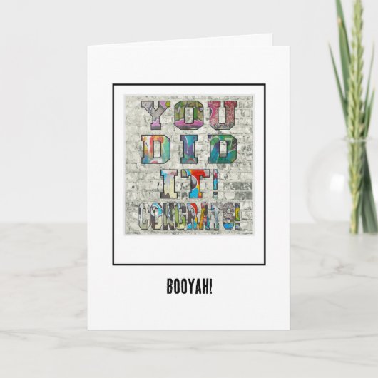 おめでとうグリーティングカード サンキューカード (正面)