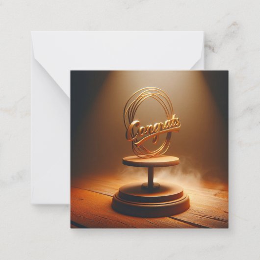 おめでとうグリーティングカード ノートカード (正面)