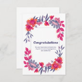 おめでとうグリーティングカード 出欠カード (正面/裏面)