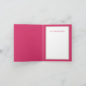 おめでとうケーキ女の子のメッセージを追加 カード (内部)