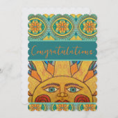 おめでとうサンマンダラグリーティングカード サンキューカード (正面/裏面)