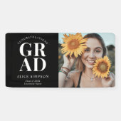 おめでとうシック写真卒業バナー 横断幕 (横)