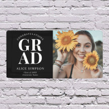 おめでとうシック写真卒業バナー