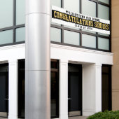 おめでとうシニア白番 |黒 |金ゴールド 横断幕 (ビルの外側)